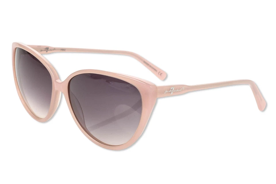 Gafas de sol para mujer 7 For All Mankind púrpura claro lentes degradadas Foto 2 de 4