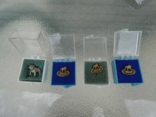 Lot of 4 Mack Truck Mack Bulldog Pins Service Award 10K Gold Filled Tie Tack Pin