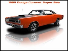 1969 Dodge Coronet Super Bee Metal Sign 9x12 Free Shipping 1969 Dodge Coronet Super Bee Metal Sign 9x12 Free Shipping