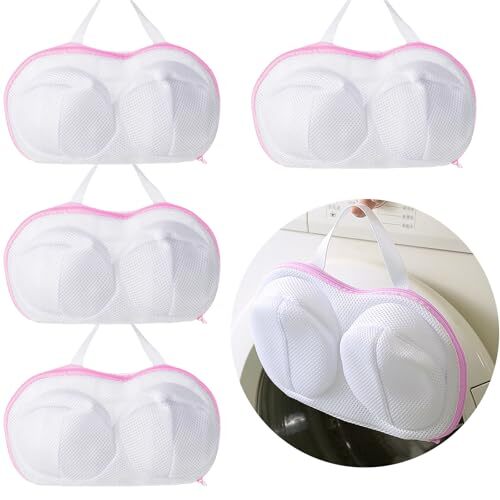 Large Bra Washing Bags for Laundry - 4 PCS Lingerie Bag Underwear Brassiere 