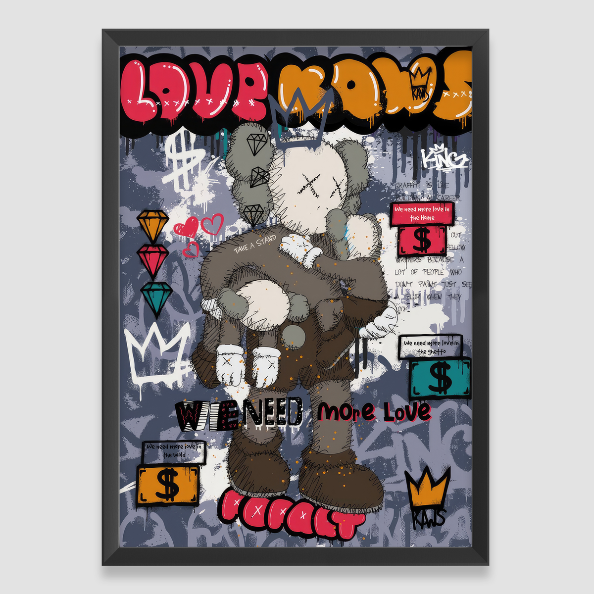 The Nature of Need KAWS ポスター The Nature of Need KAWS ポスター Posters Kaws Heritage
