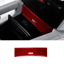 Red Carbon Fiber Central Storage Box Cover Trim For Mercedes-Benz M-Class W164