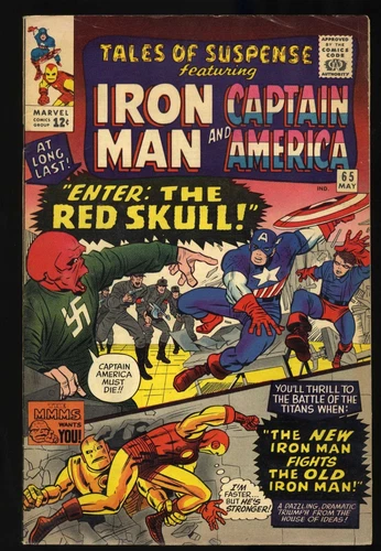 Tales Of Suspense #65 FN+ 6.5 1st Appearance SA Red Skull! Marvel 1965
