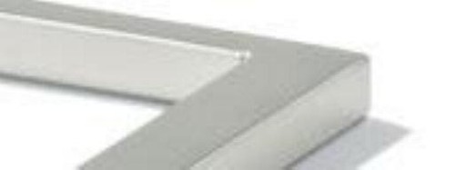 0844C10 Designer-Beistelltisch Platte Glas grigio Gestell Metall chrom - Bild 2 von 4