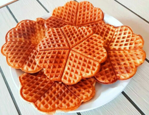 Piastra per Waffle Cialde CUORE Elettrica Antiaderente Automatica 1000W HM-5866 - Foto 5 di 6