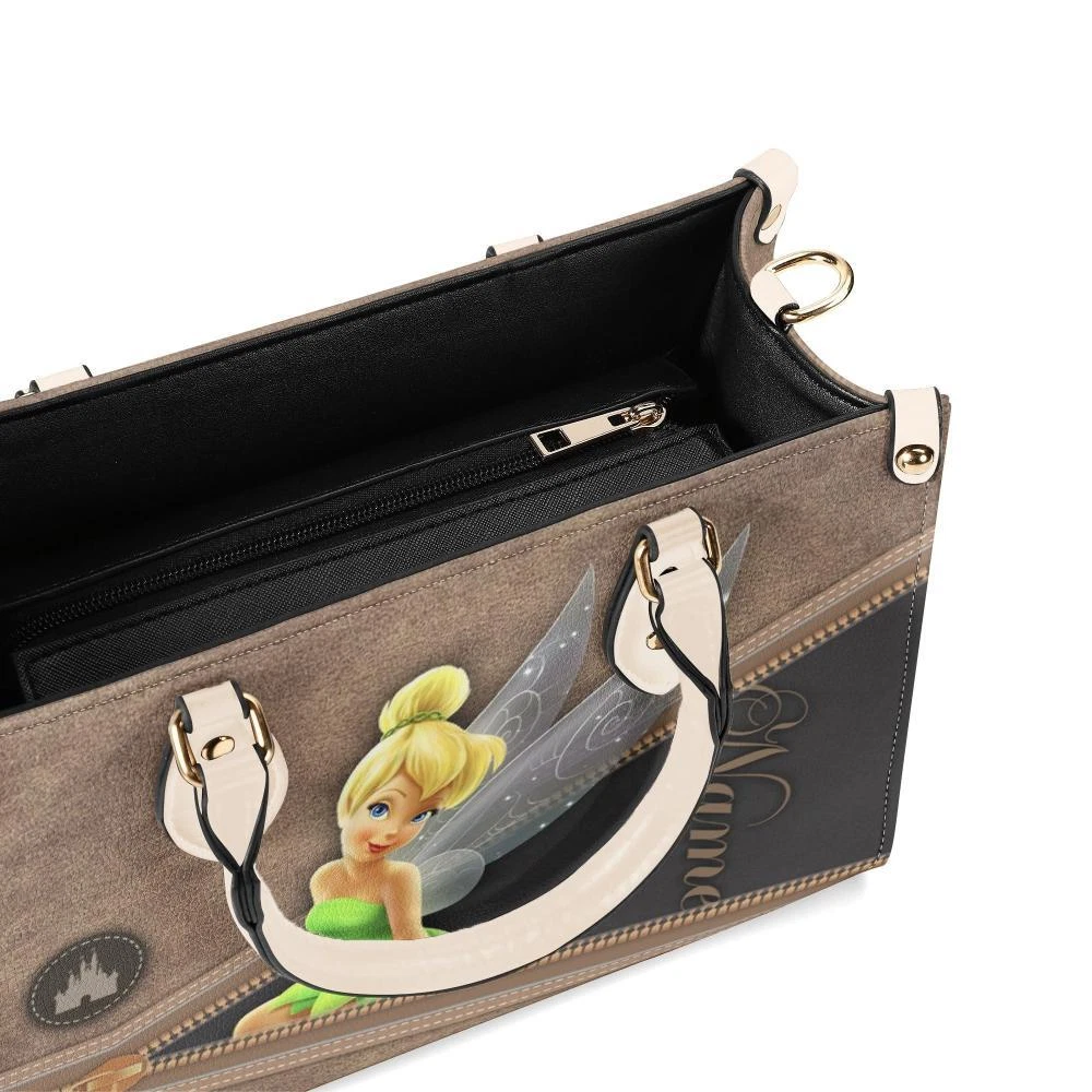 Tinkerbell Cartoon Women Leather Handbag