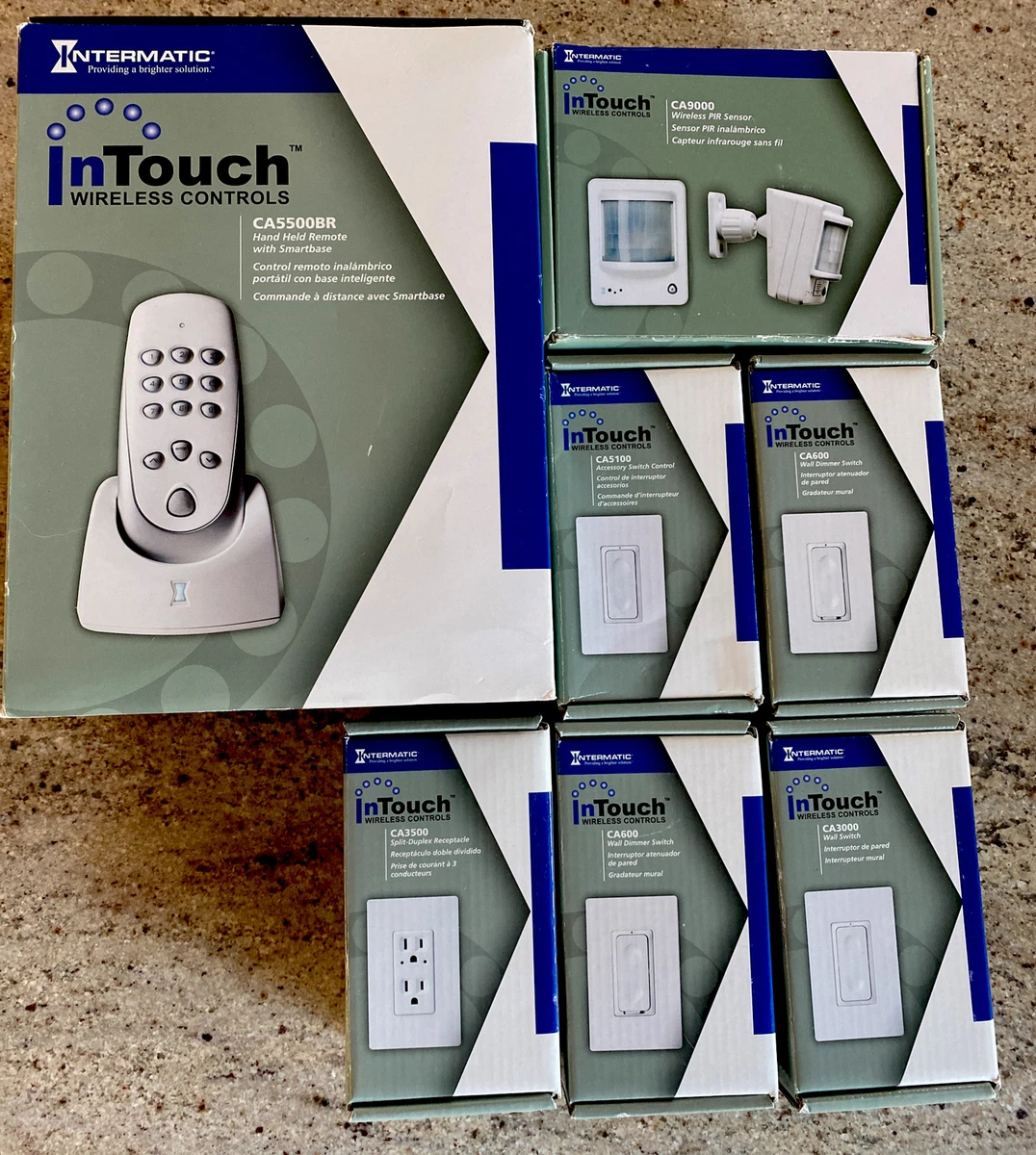 Intermatic InTouch ZWave Remote Control CA5500BR 4 Dimmers CA900