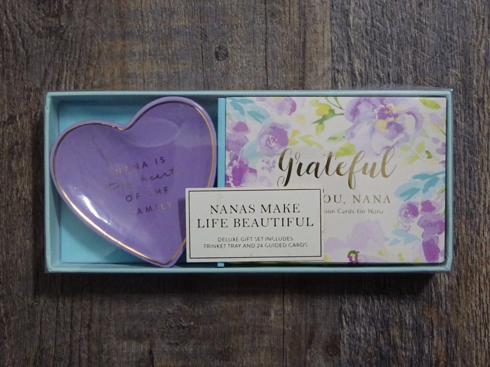 gift for NANA grandma mom Trinket Dish purple gold Eccolo eBay