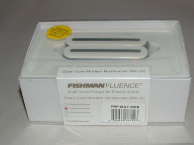 Fishman Fluence PRF-M07-AWB Open Core 7 String Pickup Alnico WHITE/BLACK NICKEL