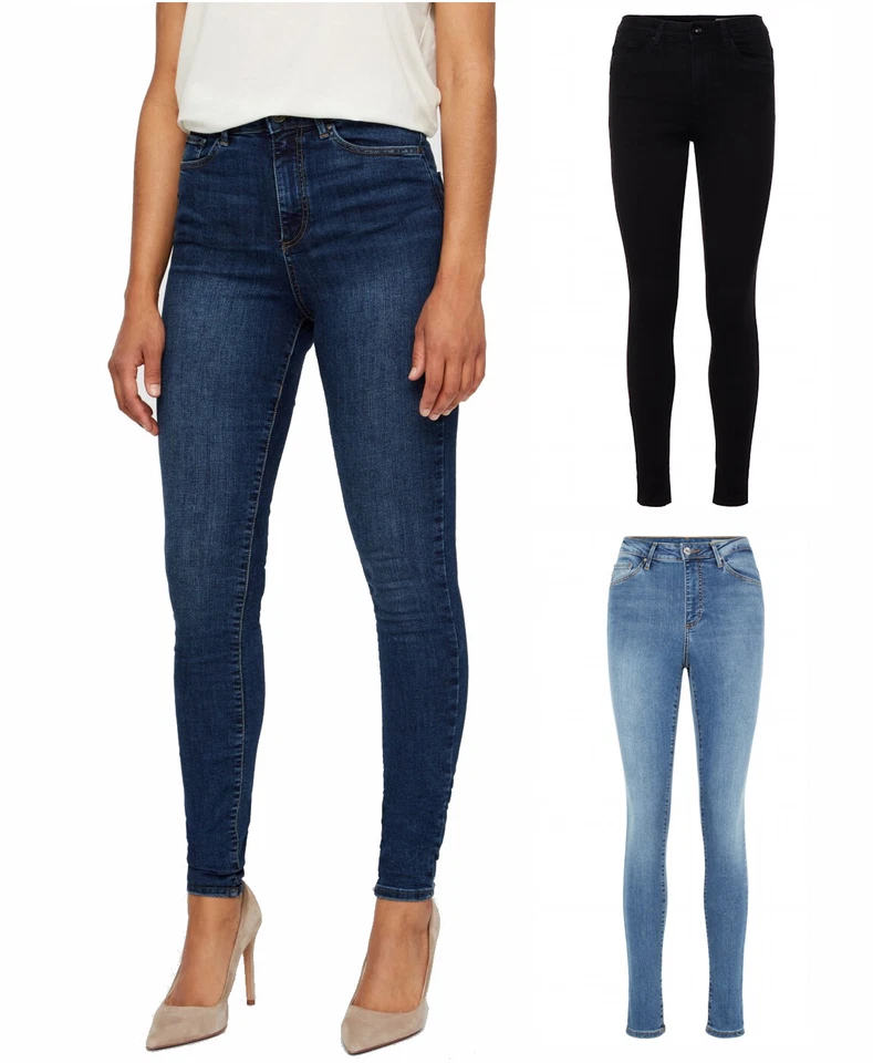 Vero Moda Damen Skinny-Jeans XS S M L XL VMSophia High Waist hohe Leibhöhe NEU!