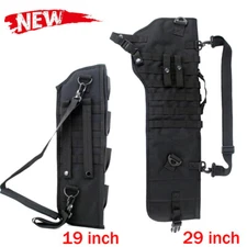 Tactical Molle Scabbard Bag Rifle Shotgun Gun Holster Pouch Hunting Accessories