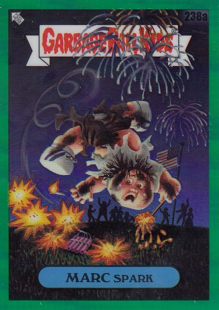 MARC SPARK /299 TOPPS CHROME GARBAGE PAIL KIDS GPK 6 GREEN REFRACTOR #238A 2023