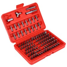 100PC CRV SECURITY SCREWDRIVER TORX HEX BIT SET COMPREHENSIVE DRIVER TAMPERPROOF