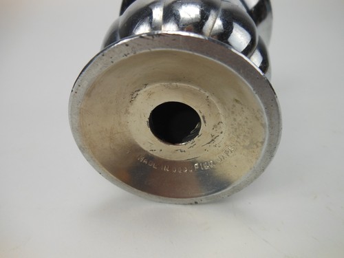 Occupied Japan Chrome Plated Urn Match Holder Vase - Picture 4 of 6