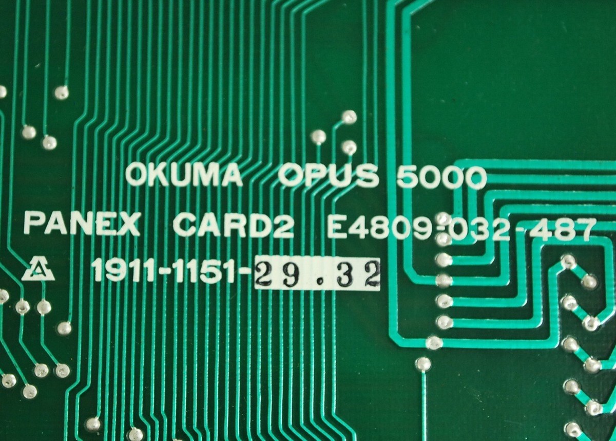 OKUMA E4809-032-487 PC BOARD PANEX CARD2