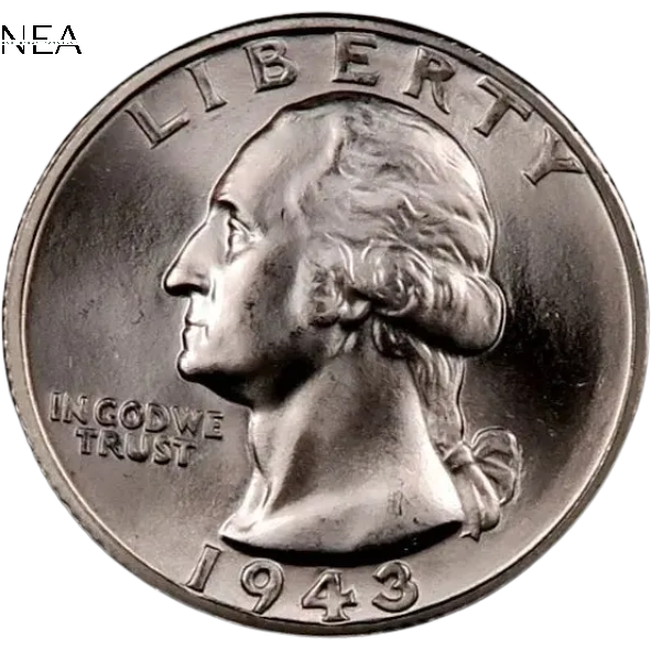 【銀90%】 1941年1943年1944年 アメリカ ワシントン・クォーター 1943-D Washington Quarter ~ Gem BU ~ 90% Silver | eBay