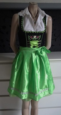 Authentic German 3 pc.  Dirndl + Necklace 6