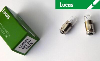 GEN LUCAS CLASSIC MOTORCYCLE LED INSTRUMENT WARNING BULB 12V BA7S BSA