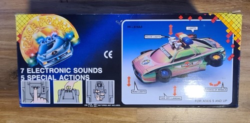 Auto d'epoca anni 90 polizia spaziale a batteria a frizione 600 SE NON TESTATA - Foto 3 di 6