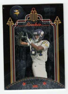 Randy Moss & Tim Dwight 1998 Playoff Momentum SSD Double Feature #8 Rookie