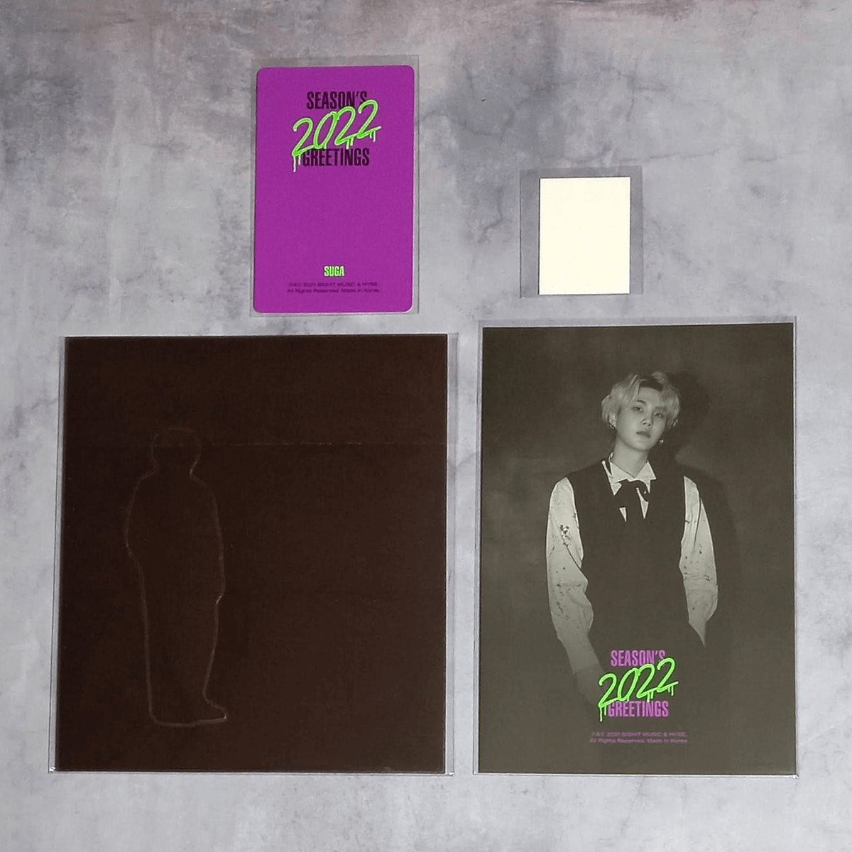 BTS 2022 Season's Greetings Paper Magnet Photo Card Postcard ID