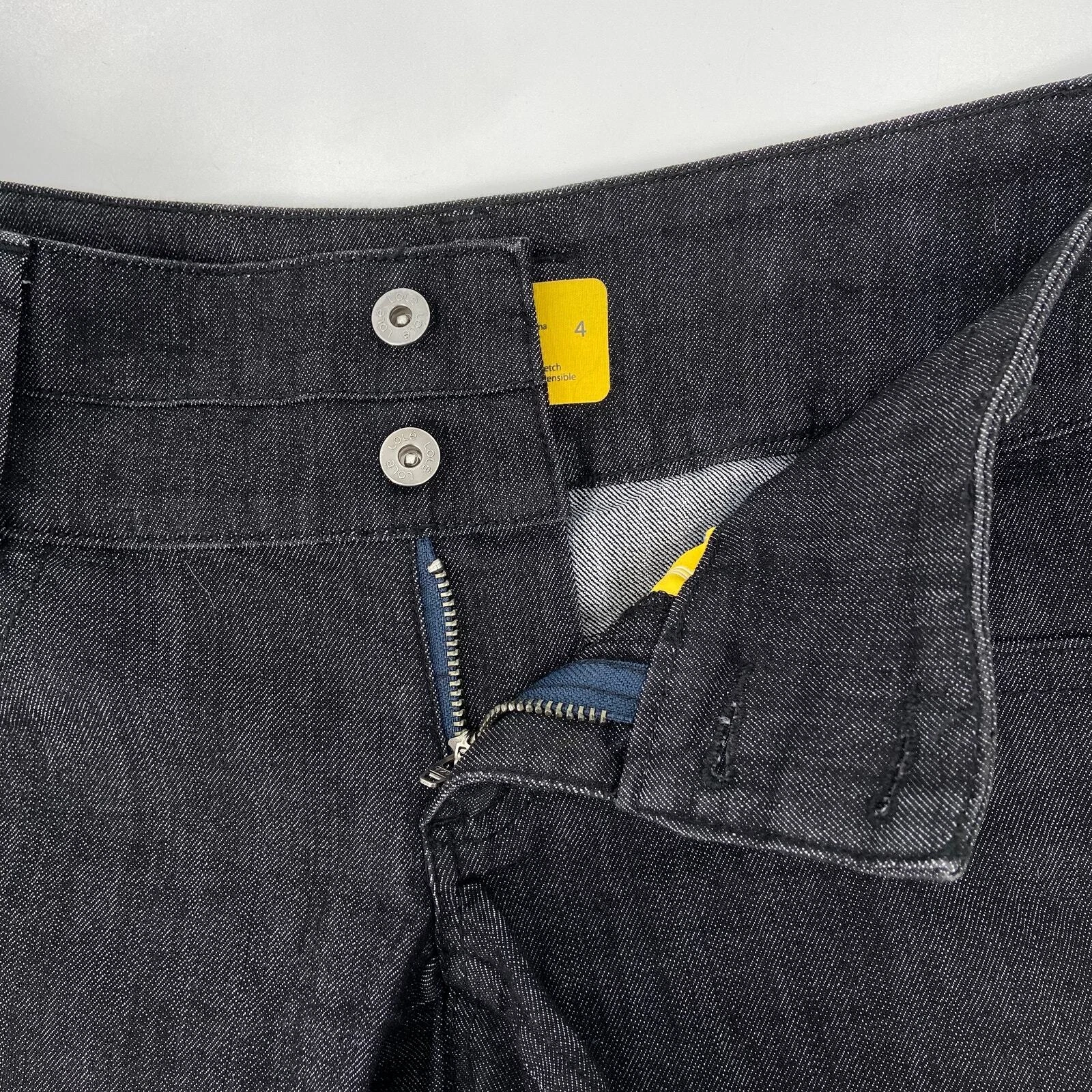 lole stretch denim organic cotton shorts