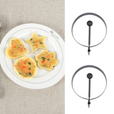 4 PCS Omelette Mold Stainless Steel Fried Egg Molds Pancake Maker