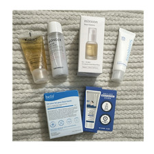 6 Pcs Korean Skin Care TravelSet Cleanser,Toner,Essence,Eye Gel,SPF45,cream