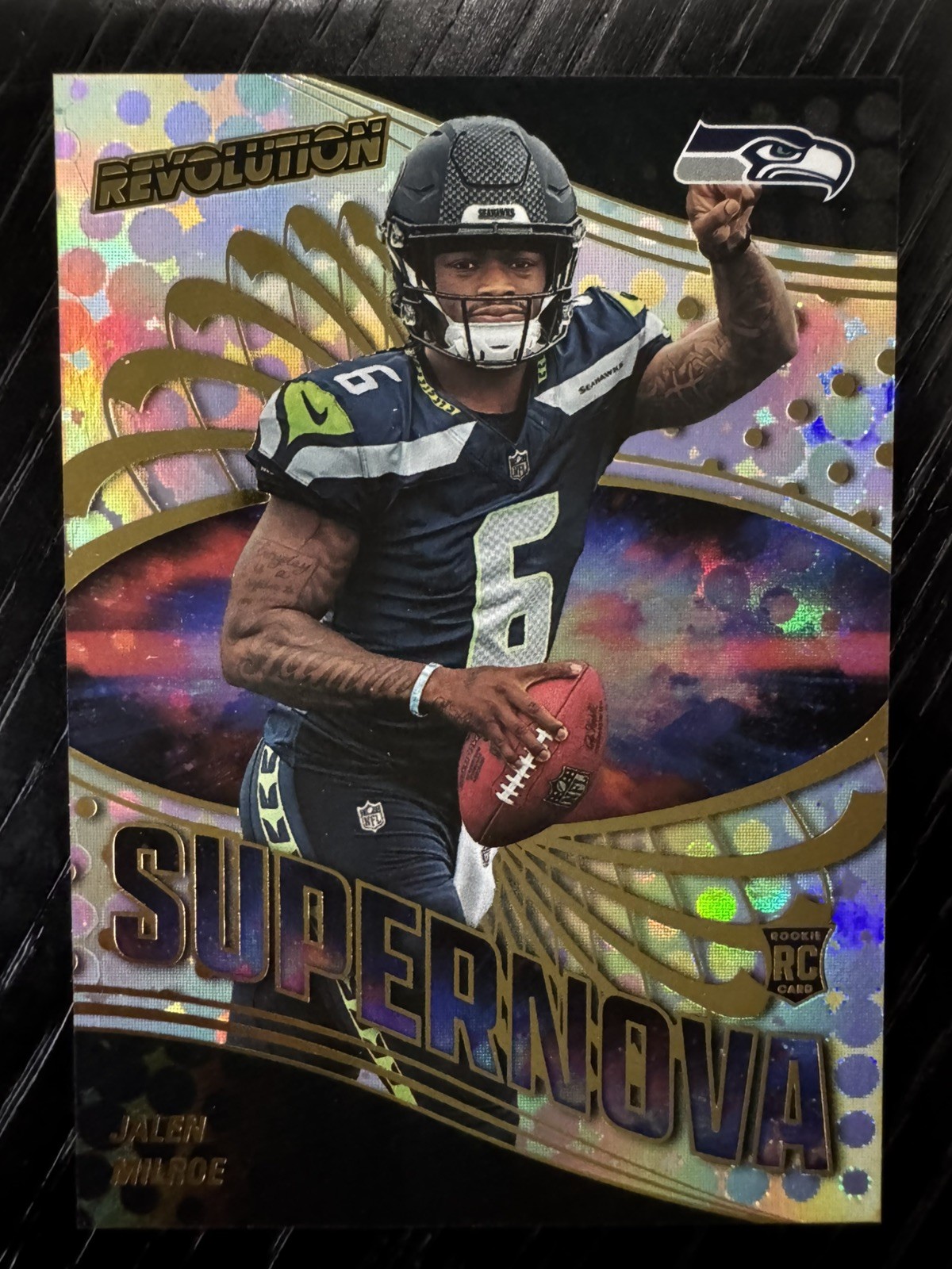 2025 Panini Revolution Jalen Milroe Supernova #15 (RC) Seahawks