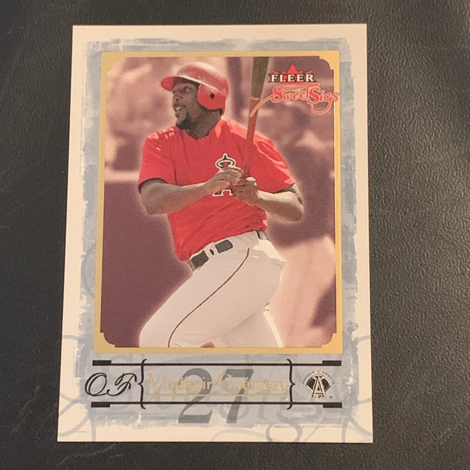 2004 Fleer Sweet Sigs Gold #70 Vladimir Guerrero 87/99 ANGELS - Image 2 of 4