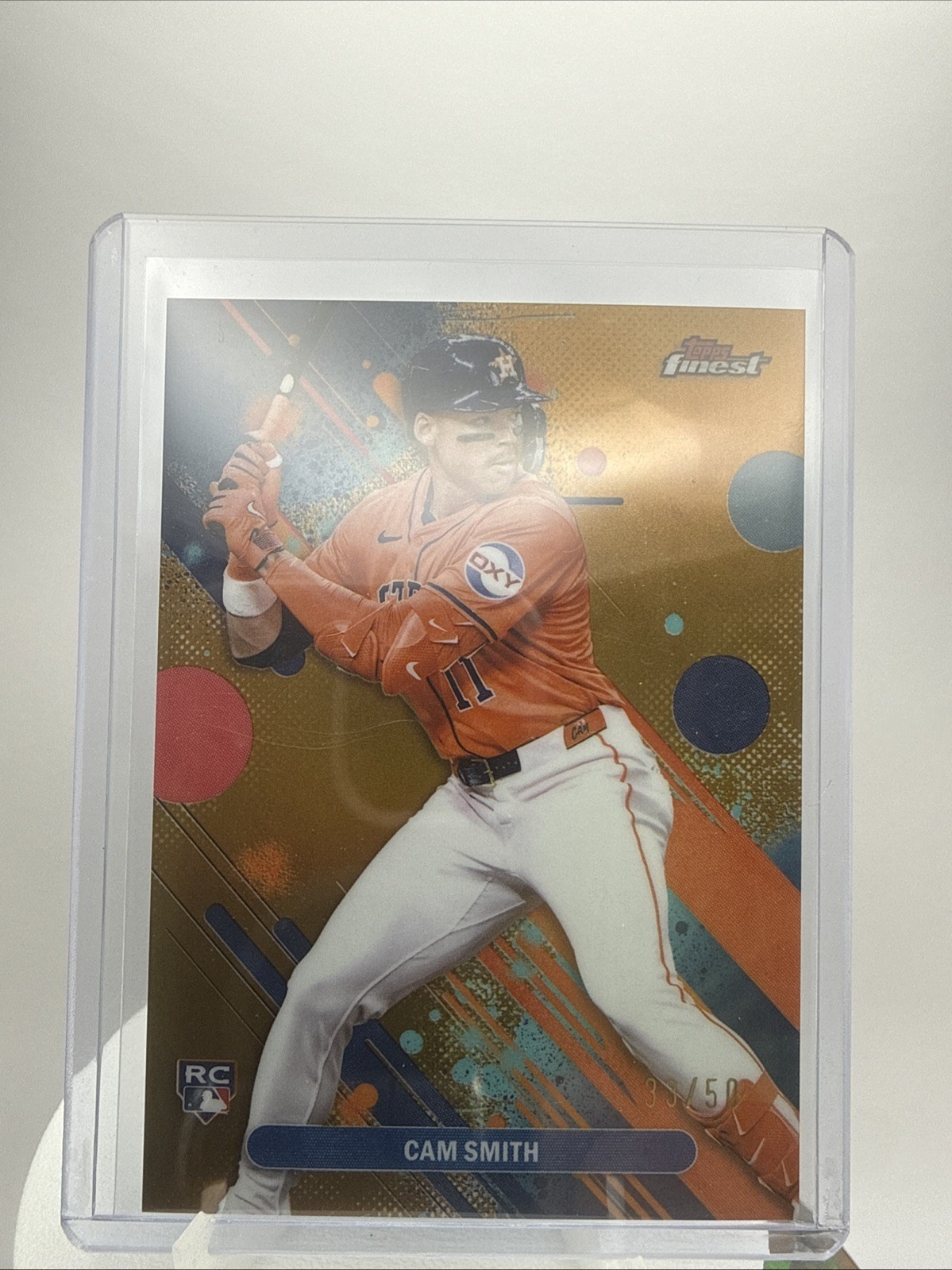 2025 Topps Finest - Common Cam Smith #54 Gold Refractor /50 (RC)