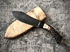 Daniel Winkler Hand Forged Nessmuck. Only one made. Crown Stag Handle