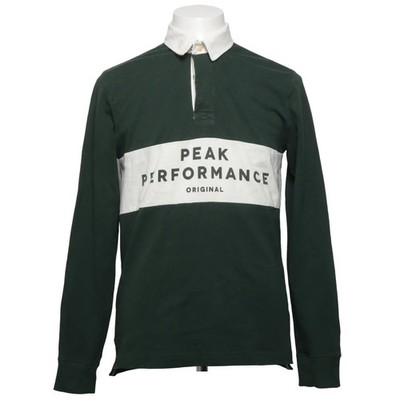 Peak Performance, Rugby Shirt, Größe: M, Grün/Weiß, Baumwolle, Sonstiges #WAf