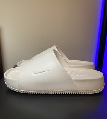 NEW! Size 11 Nike Calm Slide White Men's Sandals FD4116 100 Comfort Slip On