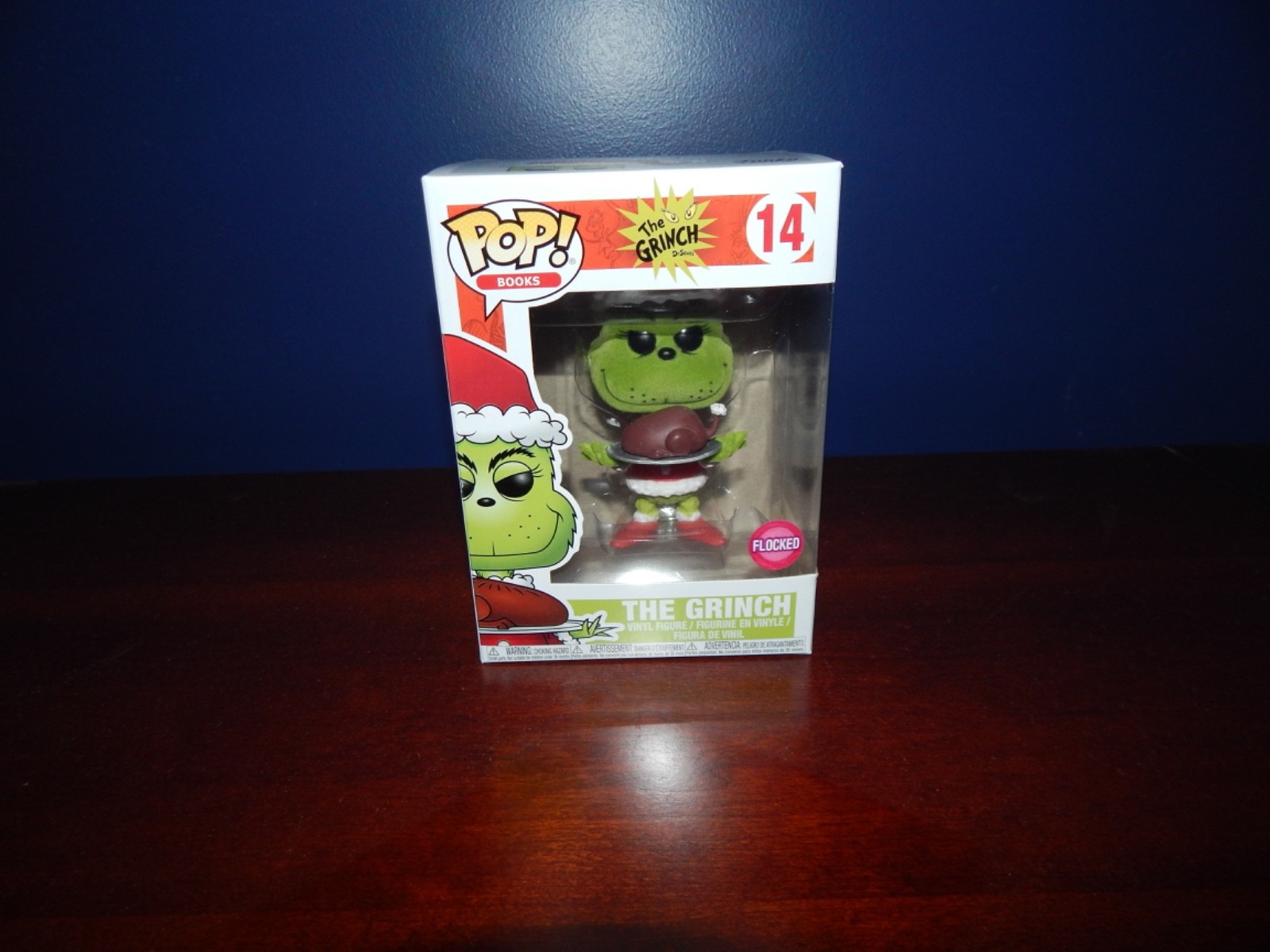 Funko Pop! Books: The Grinch - The Grinch (Flocked)(Box Lunch) #14
