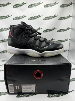 Nike Air Jordan 11 Retro 72-10 Men's Sneakers Size 11 Black White Red AV2187-001