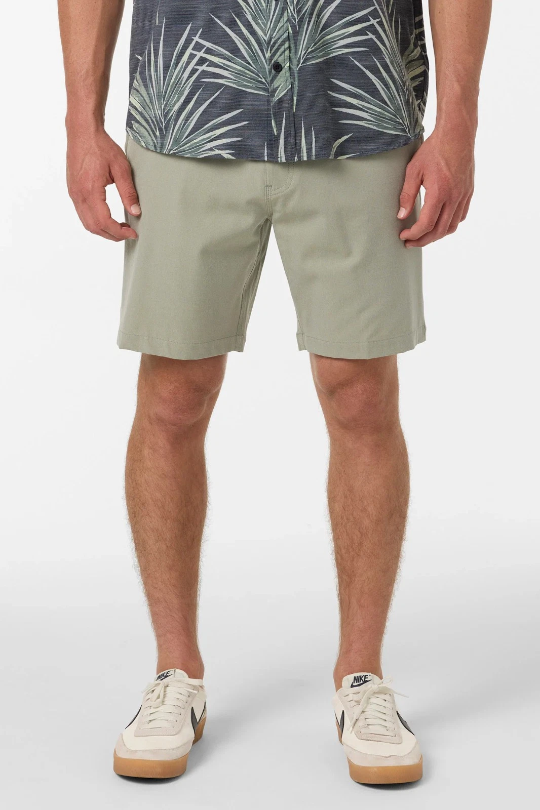 O'Neill Reserve Light Check 18" Hybrid Shorts - Men's - Medium / Seagrass