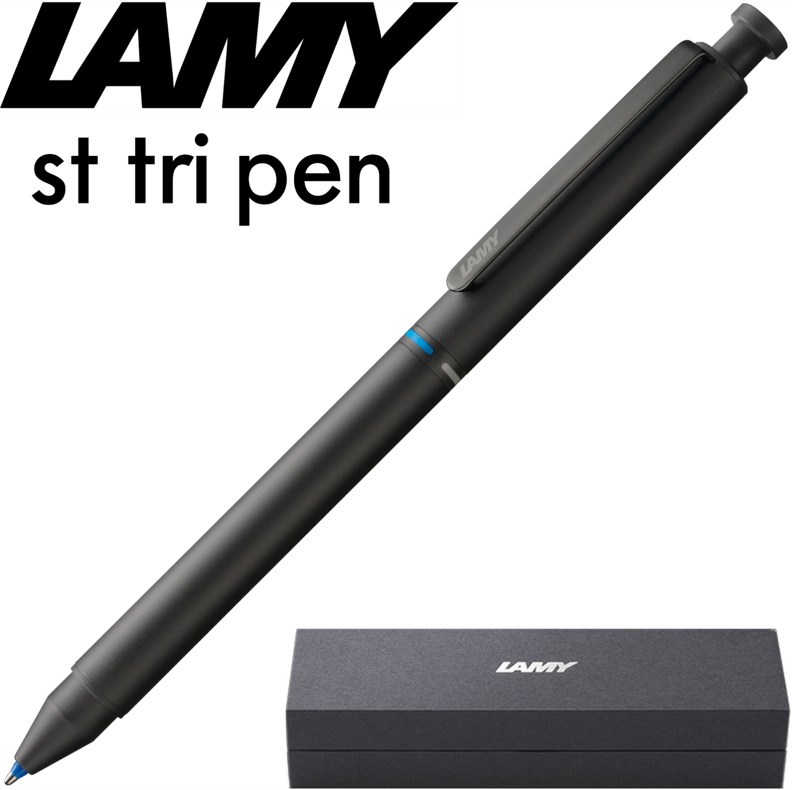 LAMY st Tri Pen Multisystem Pen - Black - Gift Boxed