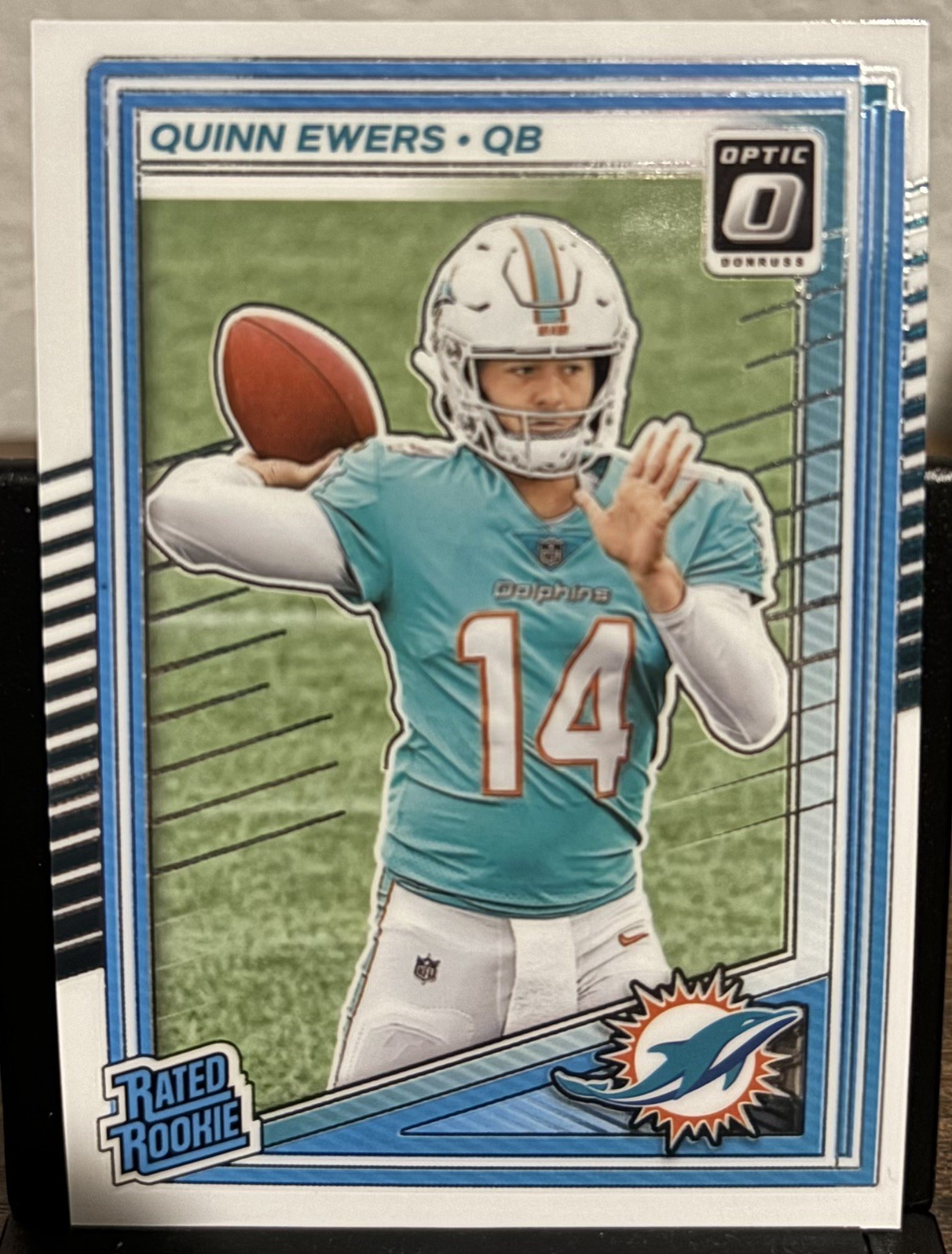 2025 Donruss Optic Quinn Ewers Rated Rookie Base #213 Miami Dolphins RC