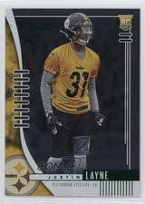2019 Panini Absolute Rookie Green Justin Layne #184 10cj