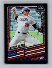 2026 Panini Prizm USA Baseball Stars & Stripes Brody Crane Black Velocity 01/39