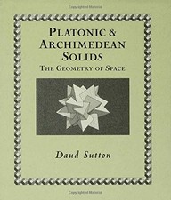 PLATONIC & ARCHIMEDEAN SOLIDS (WOODEN BOOKS) By Daud Sutton - Hardcover *VG+*
