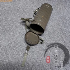 WWII WW2 German Box Military Replica Army Gas Mask Canister Container And Strap