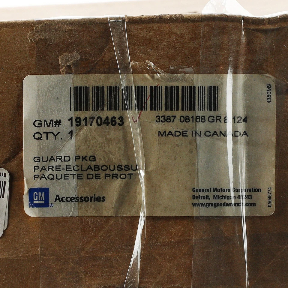 Genuine GM 2001-2008 Chevrolet Silverado Rear Molded Splash Guards Set 19170463 - Image 3 of 3