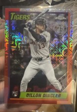 2025 Topps Update 1990 Topps Chrome Silver Pack Dillon Dingler #U90C-75 (AU, RC)