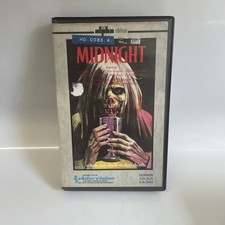 Midnight VHS Tape 1982 Horror Intervision Alpha Video John Russo Bog Box ex Rent