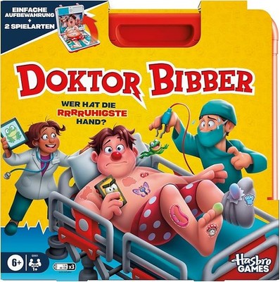 Hasbro Games Doktor Bibber Elektronisches Brettspiel Klassiker Kinder Deutsch