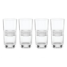Reed  Barton Crystal SLOANE Highball Tumblers - Set of Four - N/O