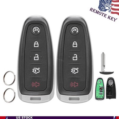 2x Smart Prox Remote Key Fob 164-R8092 For Ford Explorer Edge Focus Taurus Flex
