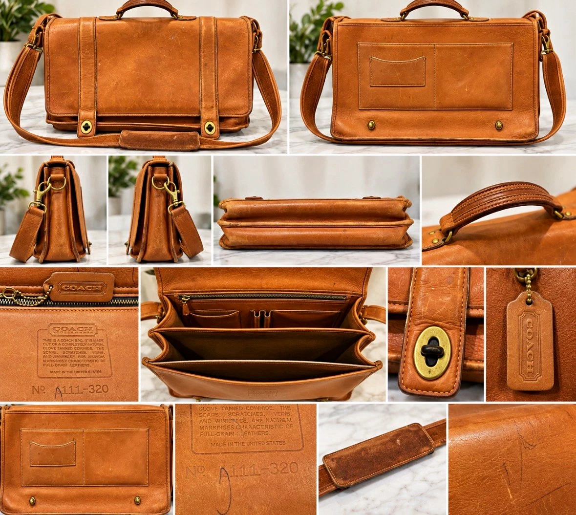 Vintage COACH Bag (Willis) ショルダーバッグ ブラウン eBay